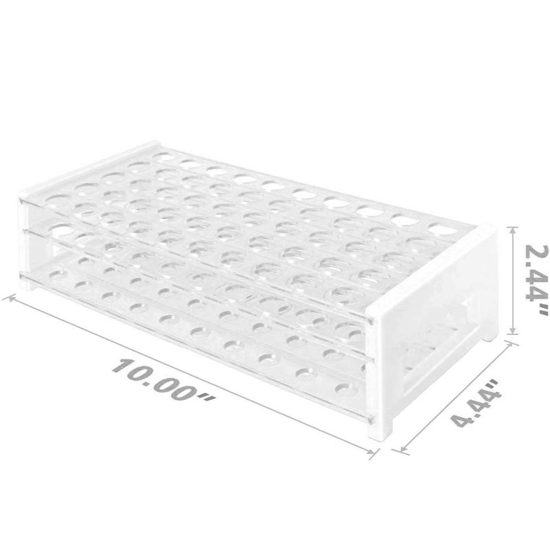 Karter Scientific Plastic Test Tube Rack for 15/18 mm Tubes, Hole Diameter is 18.7mm, Holds 50, Detachable, Karter Scientific 208U2 (Pack of 1) - Image 3